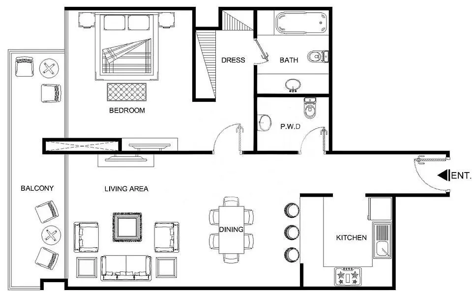 Daire New Apt In Dubai Marina With Balcony And Sea View